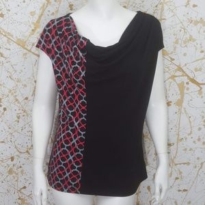 East 5th Cowlneck cap sleeve top size Medium